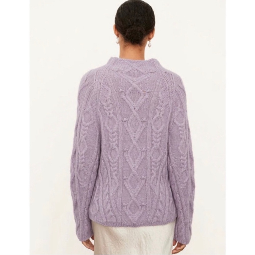 NWT Vince. Aran Mock Neck Sweater - Picture 2 of 10
